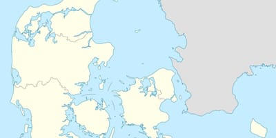 Mapa de dinamarca de vector